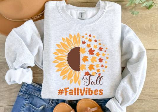 #Fallvibes crewneck sweatshirt